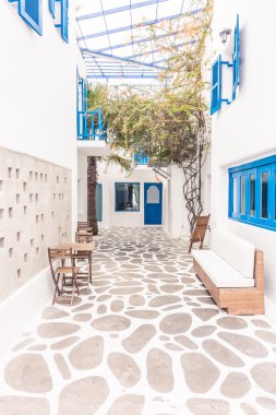 Santorini ve Yunanistan tarzı ile güzel mimari