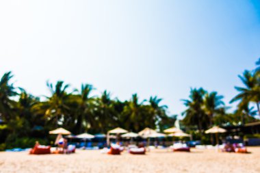 güzel bir plaj ve deniz bulanıklığı