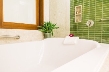 Küvet banyo iç dekorasyon