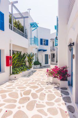 Santorini ve Yunanistan tarzı ile güzel mimari