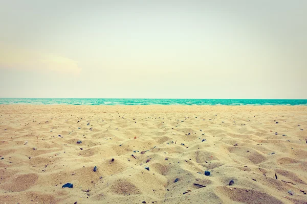 Bela areia vazia e paisagem marinha — Fotografia de Stock