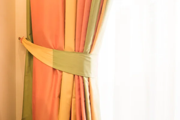 Curtain window decoration — Stock Photo, Image