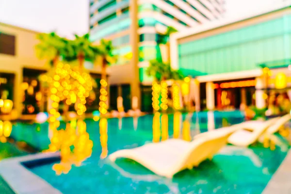 Blur Hotel medencével, Twilights időben — Stock Fotó