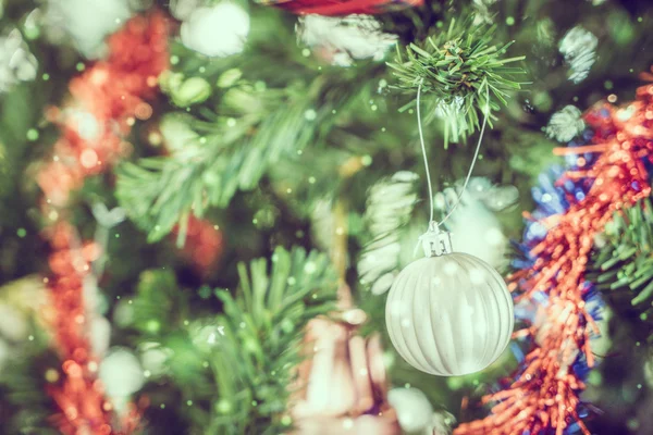 Christmas decoration on tree — Stock Photo, Image