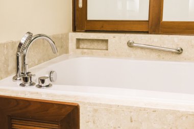 Küvet banyo iç dekorasyon