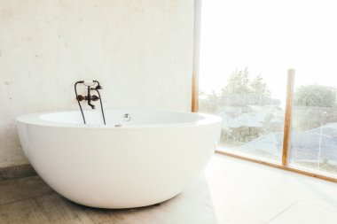 Güzel lüks küvet dekorasyon