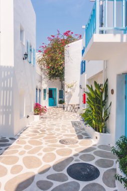 Santorini ve Yunanistan tarzı ile güzel mimari