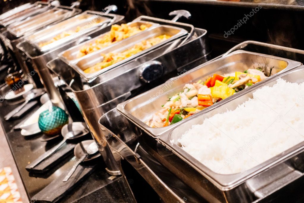 Catering buffet in hotel restaurant