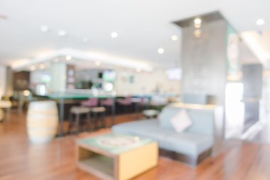 Otel lobisinde ve Restoran bulanıklık iç