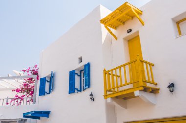 Santorini ve Yunanistan tarzı ile güzel mimari