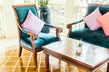 Yastıklar kanepe ve sandalye