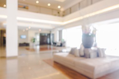 Otel lobisinde ve otel Restoran iç bulanıklığı