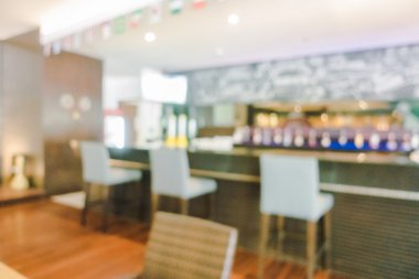 Otel lobisinde ve otel Restoran iç bulanıklığı