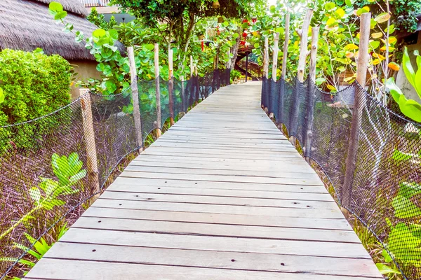 Wooden path for walking — Stock Photo, Image