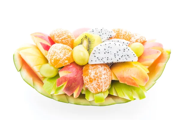 Mezclar frutas en blanco —  Fotos de Stock