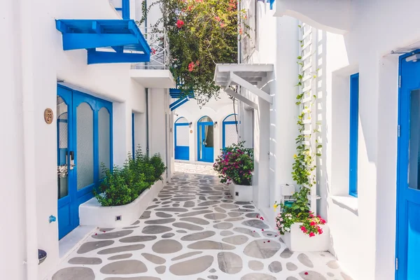 Bella architettura con santorini e stile greco — Foto Stock