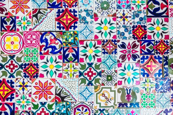 Marrocos telhas de mosaico texturas — Fotografia de Stock