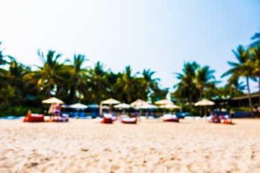 güzel bir plaj ve deniz bulanıklığı