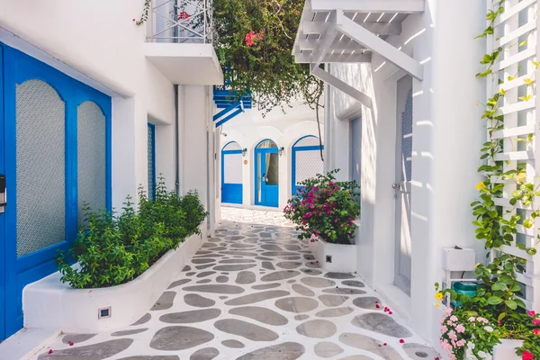 Прекрасна архітектура з санторіні та грецьким стилем — стокове фото
