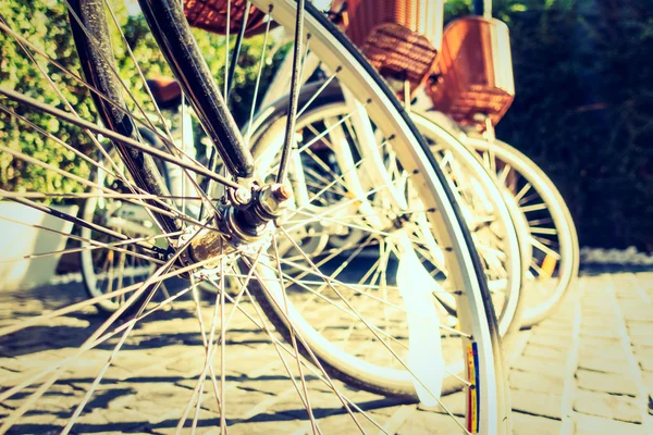 Metal Bisiklet tekerlekler — Stok fotoğraf