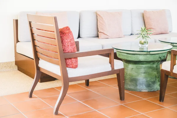 Pillows sofa and chair — Stock Photo, Image