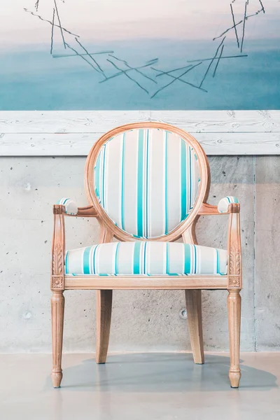 Wood chair in living room — Stock Photo, Image