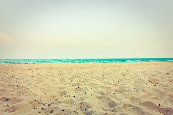 Bela areia vazia e paisagem marinha — Fotografia de Stock
