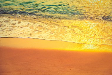 Sahilde deniz dalgaları