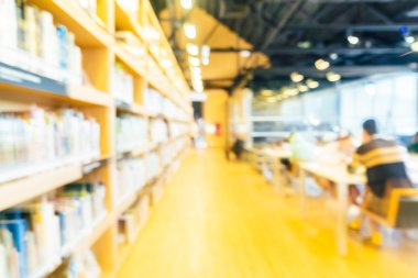 Kütüphane iç arka plan bulanıklık