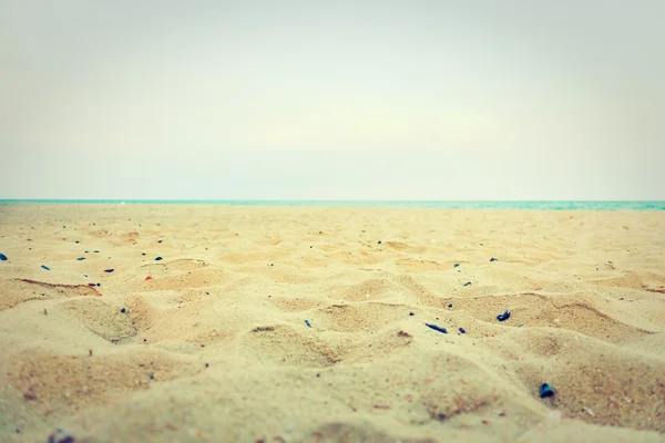 Vacker tomt sand och hav landskap — Stockfoto