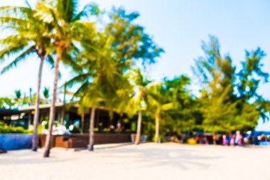 güzel bir plaj ve deniz bulanıklığı