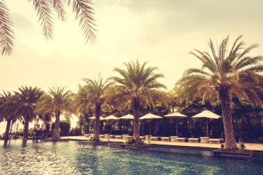 Güzel lüks vintage Yüzme Havuzu