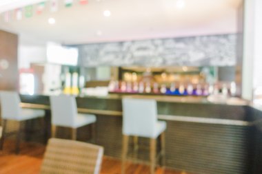 Otel lobisinde ve otel Restoran iç bulanıklığı