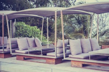 Masa ve sandalye açık Manzaralı