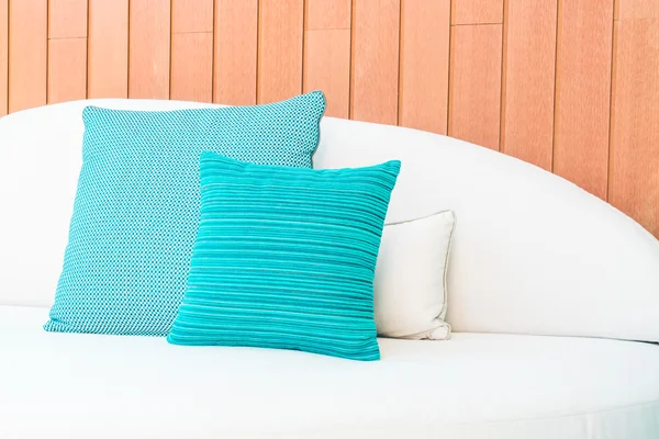 Beautiful Pillow on bed — Stock Photo, Image