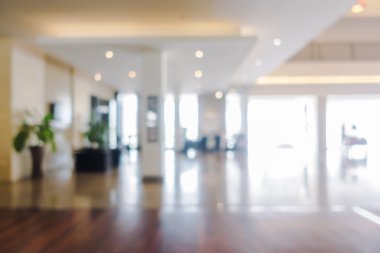 Otel lobisinde ve otel Restoran iç bulanıklığı