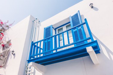 Santorini ve Yunanistan tarzı ile güzel mimari