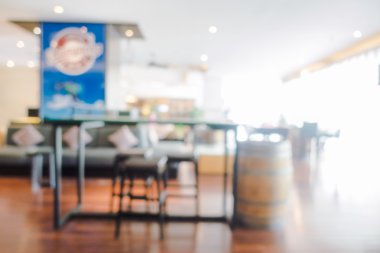 Otel lobisinde ve otel Restoran iç bulanıklığı