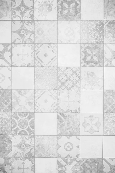 Szare i białe płytki ściana tekstur — Zdjęcie stockowe