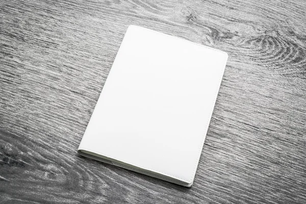 Libro blanco en blanco maqueta — Foto de Stock