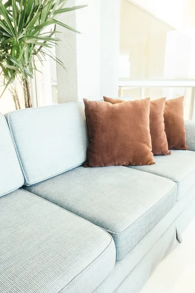 Pillow on sofa — Stock Photo, Image