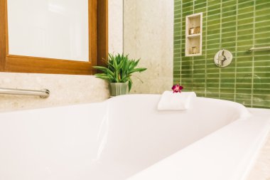 Küvet banyo iç dekorasyon