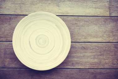 Boş ahşap tabak çanak