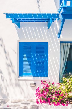 Santorini ve Yunanistan tarzı ile güzel mimari