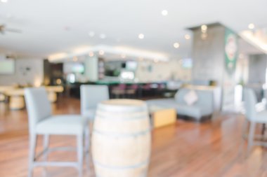 Otel lobisinde ve otel Restoran iç bulanıklığı