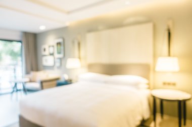 güzel lüks yatak odası iç bulanıklık