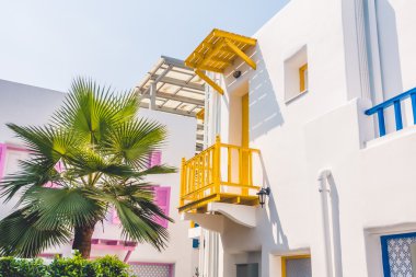 Santorini ve Yunanistan tarzı ile güzel mimari