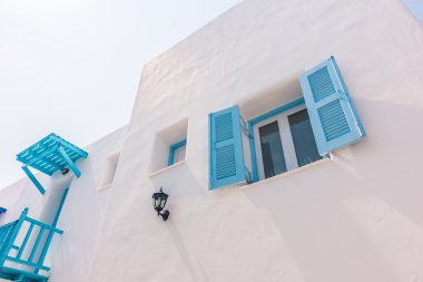 Santorini ve Yunanistan tarzı ile güzel mimari