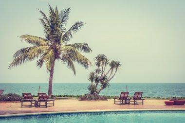 güzel Açık Yüzme Havuzu