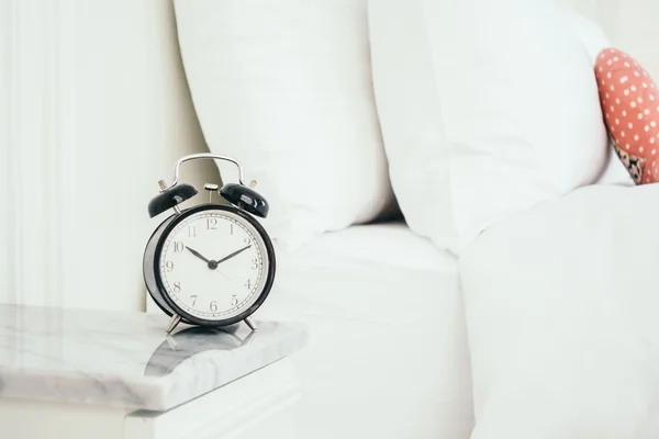 Morning clock and alarm — Stock Photo, Image
